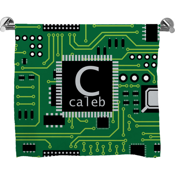 Custom Circuit Board Bath Towel (Personalized)