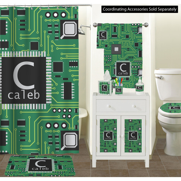 Circuit Board Bathroom Scene