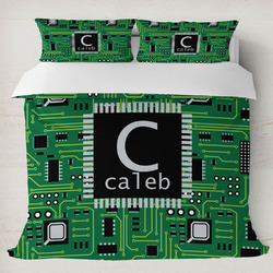 Circuit Board Duvet Cover Set - King (Personalized)