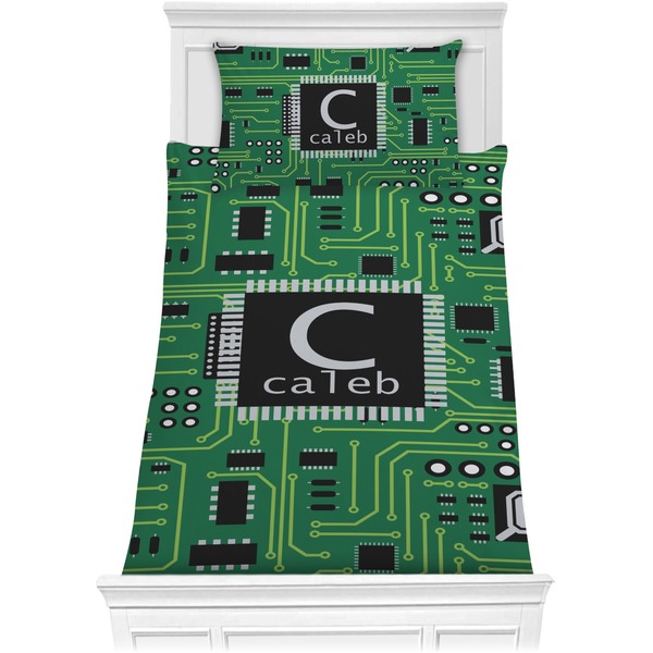 Custom Circuit Board Comforter Set - Twin XL (Personalized)