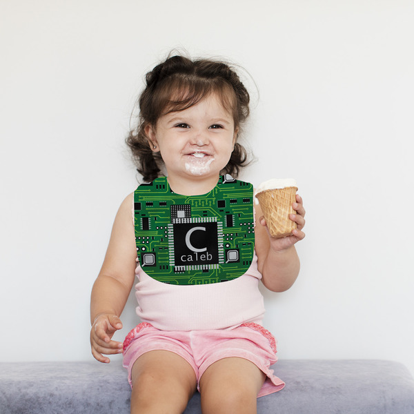 Circuit Board Bib Lifestyle Girl