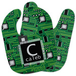 Circuit Board Baby Bib w/ Name and Initial