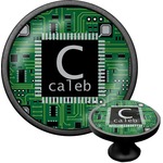 Circuit Board Cabinet Knob (Black) (Personalized)