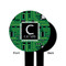 Circuit Board Black Plastic 6" Food Pick - Round - Single Sided - Front & Back