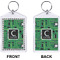 Circuit Board Bling Keychain (Front + Back)