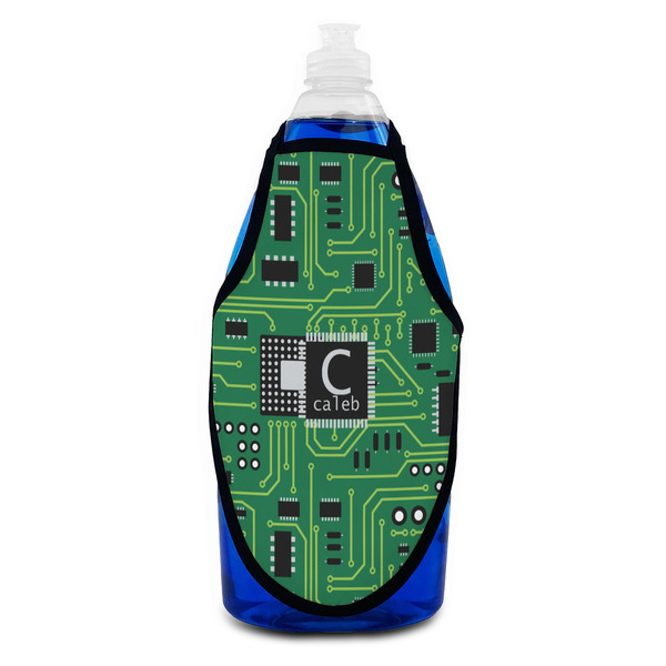 Circuit Board Bottle Apron - Soap - FRONT