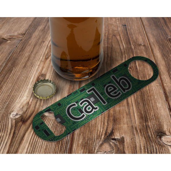 Circuit Board Bottle Opener - In Use