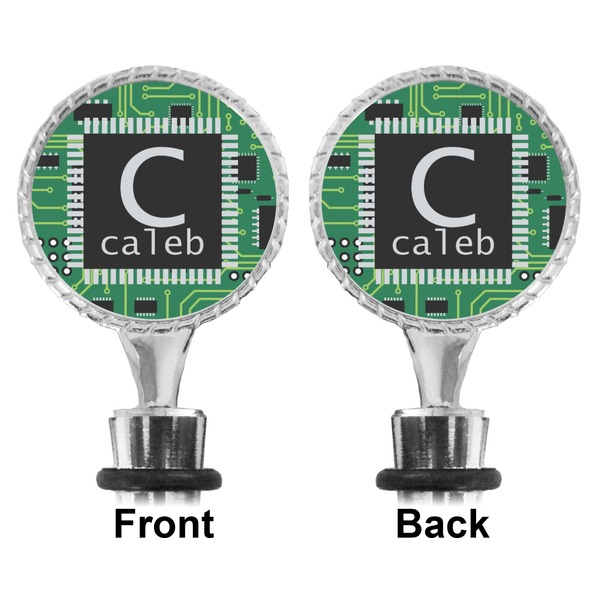 Circuit Board Bottle Stopper - Front and Back