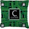 Circuit Board Faux-Linen Throw Pillow 18" (Personalized)