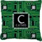 Circuit Board Faux-Linen Throw Pillow (Personalized)