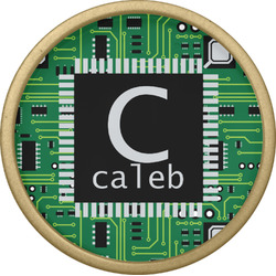 Circuit Board Cabinet Knob - Gold (Personalized)