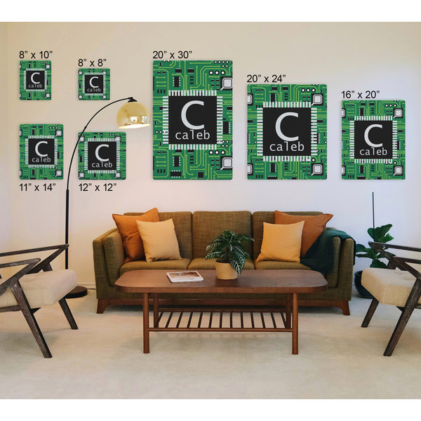 Circuit Board Canvas Prints - Multiple Sizes