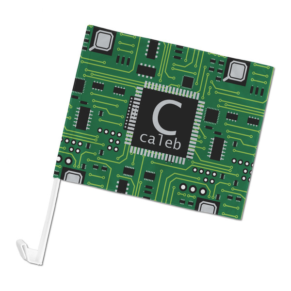 Custom Circuit Board Car Flag - Large (Personalized)