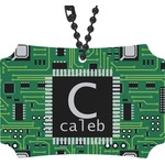 Circuit Board Rear View Mirror Ornament (Personalized)
