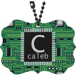 Circuit Board Rear View Mirror Charm (Personalized)