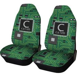 Circuit Board Car Seat Covers (Set of Two) (Personalized)