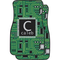 Circuit Board Car Floor Mats (Front Seat) (Personalized)