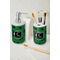 Circuit Board Ceramic Bathroom Accessories - LIFESTYLE (toothbrush holder & soap dispenser)