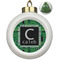 Circuit Board Ceramic Christmas Ornament - Xmas Tree (Front View)