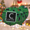 Circuit Board Ceramic Ornament w/ Name and Initial