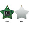 Circuit Board Ceramic Flat Ornament - Star Front & Back (APPROVAL)