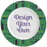 Circuit Board Ceramic Dinner Plates (Set of 4) (Personalized)