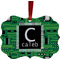 Circuit Board Christmas Ornament (Front View)