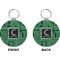 Circuit Board Circle Keychain (Front + Back)