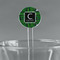 Circuit Board 7" Round Plastic Stir Sticks - Clear (Personalized)