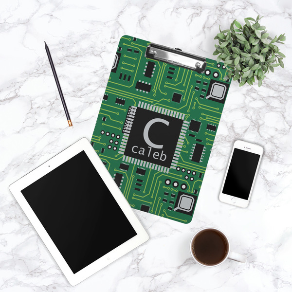 Circuit Board Clipboard - Lifestyle Photo