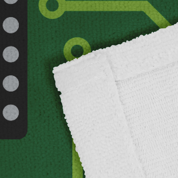 Circuit Board Close up of Fabric