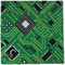 Circuit Board Cloth Napkins - Personalized Dinner (Full Open)