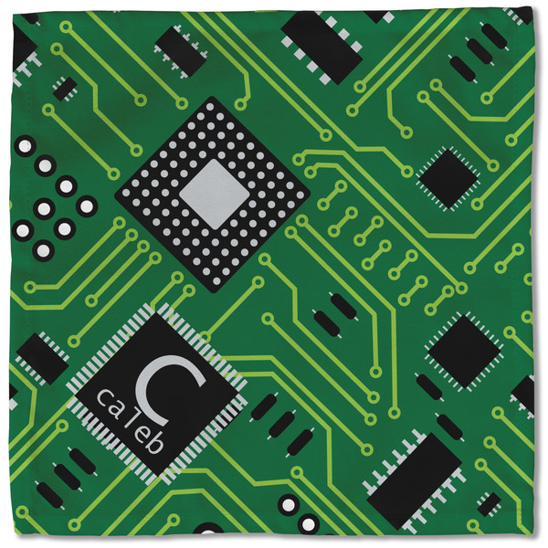 Circuit Board Cloth Napkins - Personalized Lunch (Single Full Open)