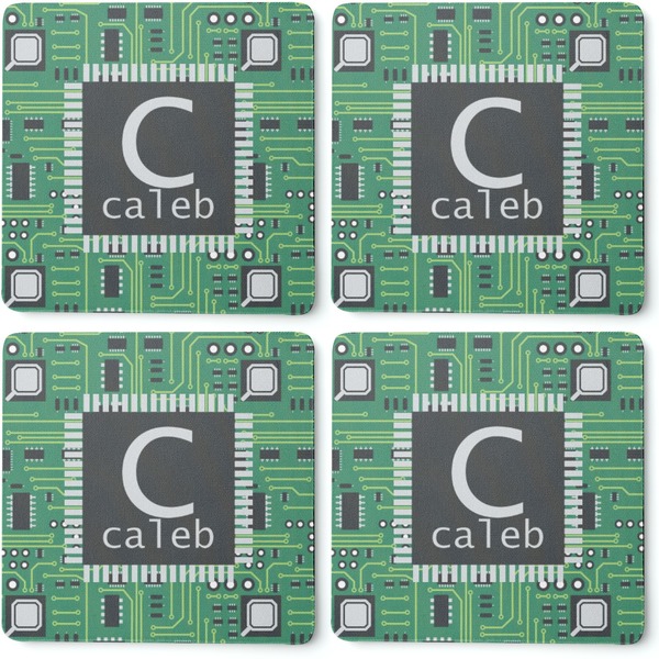 Circuit Board Coaster Rubber Back - Apvl