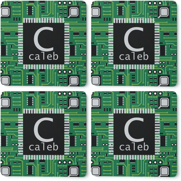Circuit Board Coaster Rubber Back - Apvl