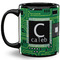 Circuit Board Coffee Mug - 11 oz - Full- Black