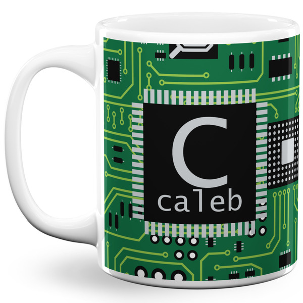 Custom Circuit Board 11 Oz Coffee Mug - White (Personalized)