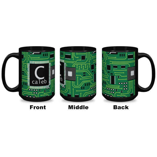 Circuit Board Coffee Mug - 15 oz - Black APPROVAL