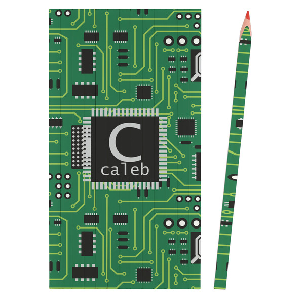 Circuit Board Colored Pencils - Front View