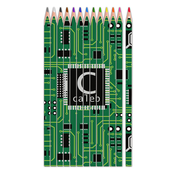 Custom Circuit Board Colored Pencils (Personalized)