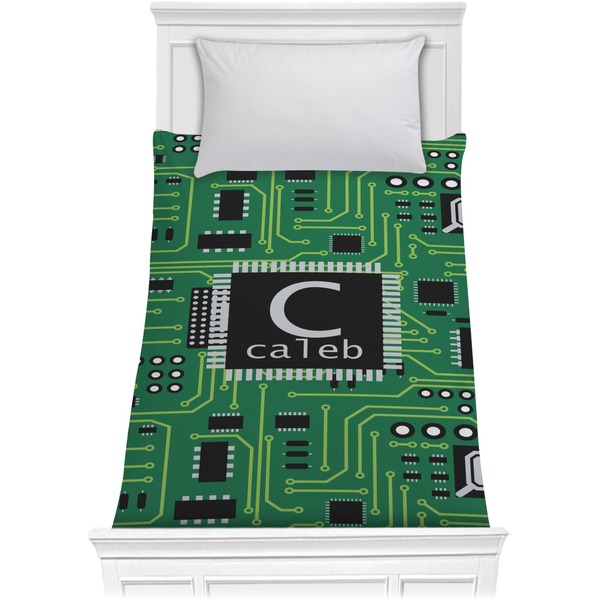 Custom Circuit Board Comforter - Twin XL (Personalized)