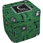 Circuit Board Cube Pouf Ottoman - 13" (Personalized)