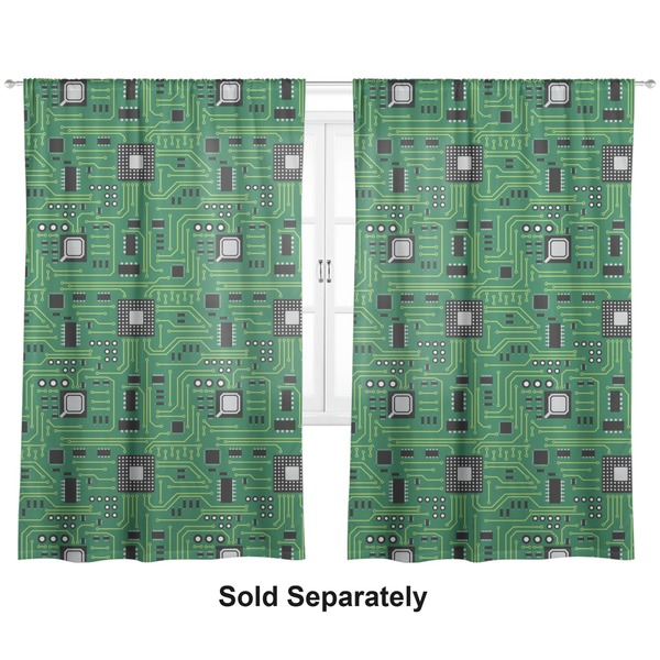 Circuit Board Curtain 112x80 - Lined