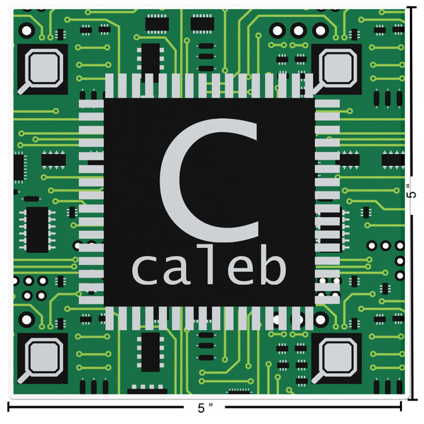 Circuit Board Custom Shape Iron On Patches - L - APPROVAL