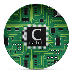 Circuit Board Microwave Safe Plastic Plate - Composite Polymer (Personalized)