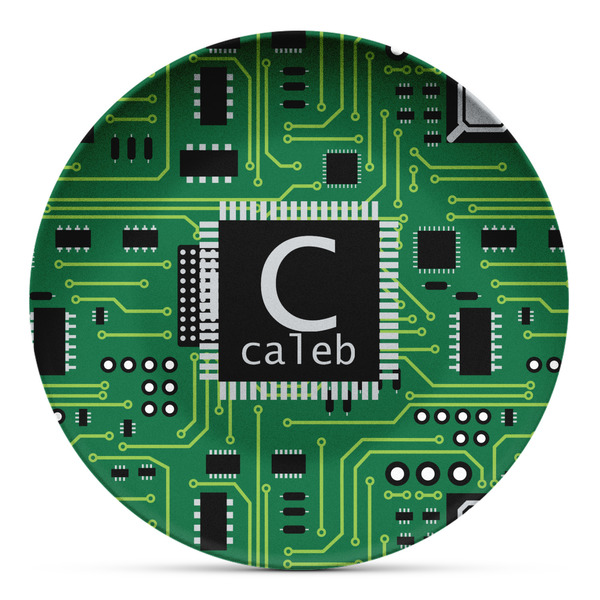 Custom Circuit Board Microwave Safe Plastic Plate - Composite Polymer (Personalized)