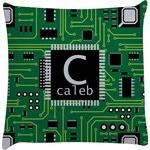 Circuit Board Decorative Pillow Case (Personalized)