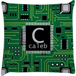 Circuit Board Decorative Pillow Case (Personalized)