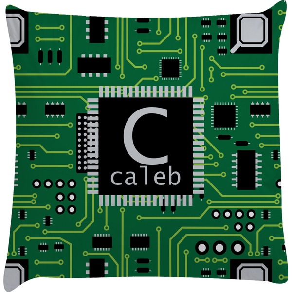 Custom Circuit Board Decorative Pillow Case (Personalized)