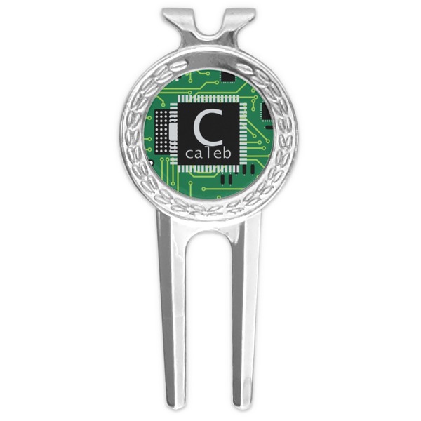 Custom Circuit Board Golf Divot Tool & Ball Marker (Personalized)